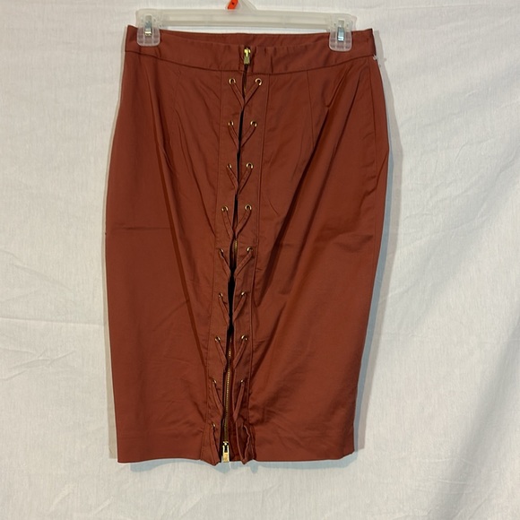 Body by Victoria Elegant Brown Skirt with Zipper back - Picture 3 of 5
